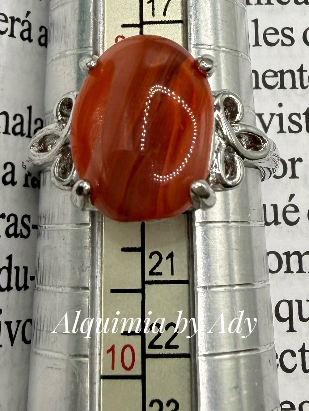 Boho Silver Claw Ring with Deep Carnelian Oval